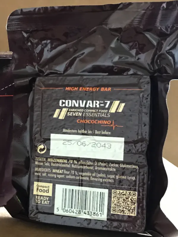 Spezialnahrung für Prepper: Convar-7 Ready-to-eat