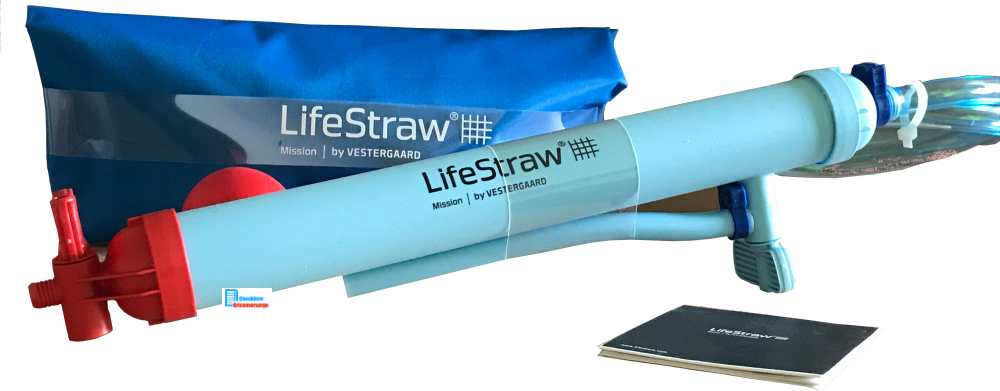 Persönlicher LifeStraw Mission Wasserfilter mit 5 Liter oder 12 Liter Wassersack